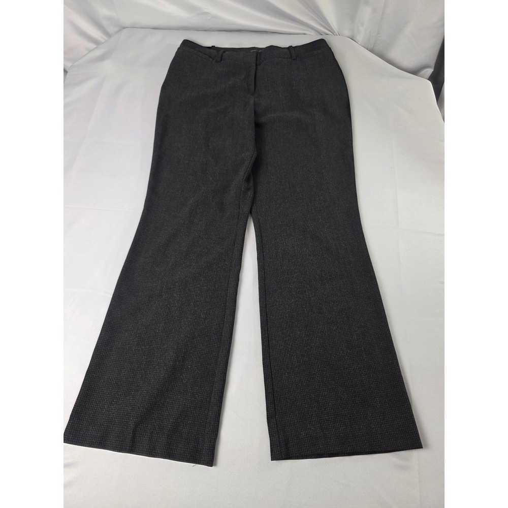 Worthington Petite Curvy Fit Dress Pants Gray Micro Check WTPF5N107 10P